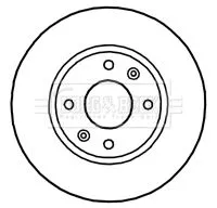 2x Front Vented Brake Discs Fits Kia Magentis 257mm