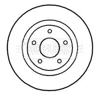Borg and Beck Borg and Beck BBD4657 2x Front Vented Brake Discs For Nissan Renault Juke Koleos Qashqai Qashqai +2 X- 
