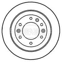 2x Rear Solid Brake Discs For Kia Carnival / Grand Carnival 324mm
