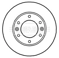 Borg and Beck Borg and Beck BBD4659 2x Front Vented Brake Discs Fits Kia Carnival / Grand Carnival 300mm 