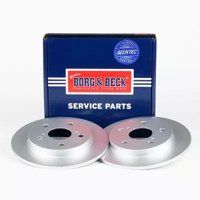 2x Rear Solid Brake Discs For Toyota Auris Corolla 259mm
