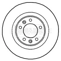 Borg and Beck Borg and Beck BBD4667 2x Rear Solid Brake Discs Fits Citroën Fiat Peugeot Toyota Expert Expert Tepee J 