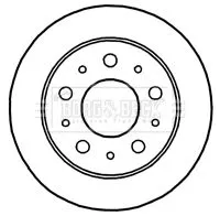 Borg and Beck Borg and Beck BBD4668 2x Rear Solid Brake Discs For Citroën Fiat Opel Peugeot Vauxhall Boxer Ducato Ju 