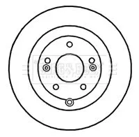 Borg and Beck Borg and Beck BBD4672 2x Rear Solid Brake Discs For Hyundai Santa Fé 302mm 