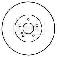 Borg and Beck Borg and Beck BBD4679 2x Rear Vented Brake Discs For Mercedes S-class Sl 330mm 