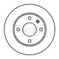 Borg and Beck Borg and Beck BBD4686 2x Front Vented Brake Discs For Ford Panther Tvr Chimaera Escort Fiesta Griffith 