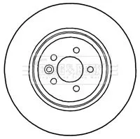 Borg and Beck Borg and Beck BBD4696 2x Front Vented Brake Discs For Mg Mg Zt Mg Zt- 325mm 