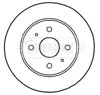 Borg and Beck Borg and Beck BBD4698 2x Front Vented Brake Discs For Daihatsu Perodua Toyota Bb Copen Myvi Sirion Yrv 