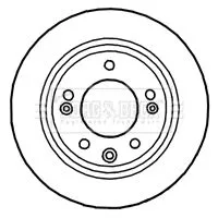 Borg and Beck Borg and Beck BBD4699 2x Rear Solid Brake Discs For Hyundai Kia Cee'd I30 Ix35 Pro Cee'd Sportage Tucs 