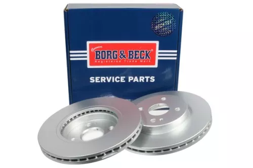 2x Front Vented Brake Discs For Mazda 2 258mm