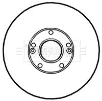 Borg and Beck Borg and Beck BBD4702 2x Front Vented Brake Discs For Hyundai Kia Carens Cee'd Grandeur I30 I40 Ix35 O 