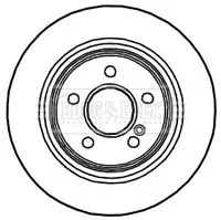 Borg and Beck Borg and Beck BBD4703 2x Rear Vented Brake Discs For Mercedes C-class E-class 300mm 