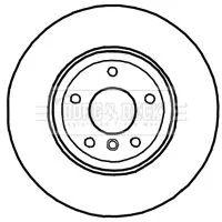 Borg and Beck Borg and Beck BBD4704 2x Rear Vented Brake Discs For Bmw 1 Series 324mm 
