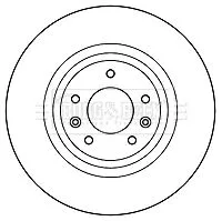 2x Front Vented Brake Discs Fits Mazda Rx-8 324mm
