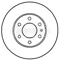 Borg and Beck Borg and Beck BBD4709 2x Front Vented Brake Discs For Iveco Daily 300mm 