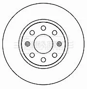 Borg and Beck Borg and Beck BBD4715 2x Front Solid Brake Discs For Fiat Opel Vauxhall Corsa Grande Punto Monza Punto 
