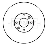 Borg and Beck Borg and Beck BBD4717 2x Front Vented Brake Discs For Citroën Ds Ds (Capsa) Opel Peugeot Vauxhall 2008 