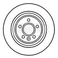 Borg and Beck Borg and Beck BBD4730 2x Rear Solid Brake Discs For Volvo S60 S80 V60 V70 Xc70 302mm 