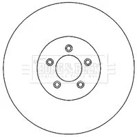 Borg and Beck Borg and Beck BBD4731 2x Front Vented Brake Discs For Daimler Jaguar F-type S-type Super Eight Xf Xj X 