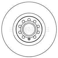 2x Front Vented Brake Discs For Audi A6 320mm