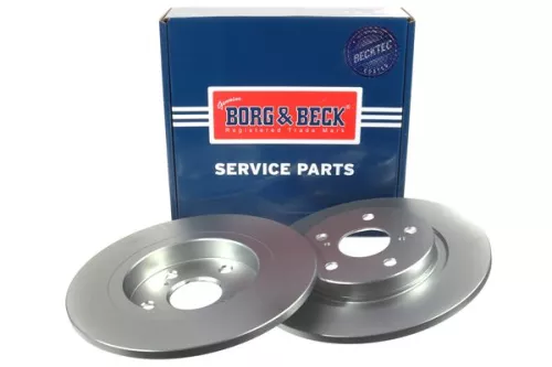 2x Rear Solid Brake Discs For Toyota Avensis 290mm