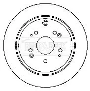 Borg and Beck Borg and Beck BBD4748 2x Rear Solid Brake Discs For Honda Cr-v 305mm 