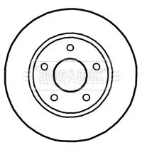 Borg and Beck Borg and Beck BBD4752 2x Front Vented Brake Discs For Dodge Mitsubishi Avenger Caliber Lancer 276mm 