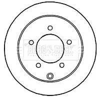 2x Rear Solid Brake Discs For Mitsubishi Lancer 262mm