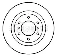 Borg and Beck Borg and Beck BBD4754 2x Front Vented Brake Discs For Mitsubishi Pajero Pajero Classic 332mm 