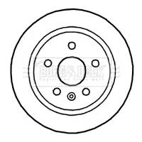 Borg and Beck Borg and Beck BBD4757 2x Rear Solid Brake Discs For Chevrolet Opel Saab Vauxhall 9-5 Insignia Malibu 2 