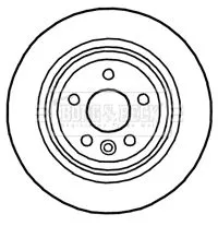 Borg and Beck Borg and Beck BBD4759 2x Rear Vented Brake Discs For Volvo S60 S80 V60 V70 Xc70 302mm 