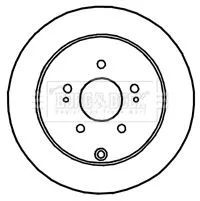 Borg and Beck Borg and Beck BBD4763 2x Rear Solid Brake Discs For Citroën Mitsubishi Peugeot 4007 Asx Van C-crosser  