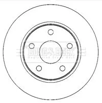 Borg and Beck Borg and Beck BBD4768 2x Front Vented Brake Discs For Dodge Jeep Cherokee Nitro 302mm 