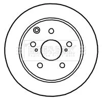 2x Rear Solid Brake Discs Fits Toyota Avensis 280mm