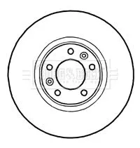 Borg and Beck Borg and Beck BBD4775 2x Rear Vented Brake Discs For Citroën C6 302mm 
