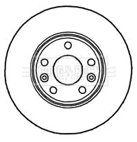 Borg and Beck Borg and Beck BBD4780 2x Front Vented Brake Discs For Renault Fluence Grand Scénic Laguna Latitude Meg 