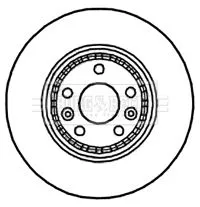 Borg and Beck Borg and Beck BBD4781 2x Front Vented Brake Discs Fits Renault Clio Espace Grand Scénic Laguna Latitud 