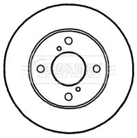 Borg and Beck Borg and Beck BBD4787 2x Front Vented Brake Discs For Nissan Suzuki Alto Alto K10 Pixo 231mm 