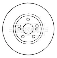 Borg and Beck Borg and Beck BBD4789 2x Front Vented Brake Discs For Subaru Toyota Trezia Urban Cruiser Verso S 275mm 