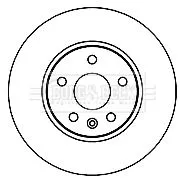 Borg and Beck Borg and Beck BBD4796 2x Front Vented Brake Discs For Chevrolet Opel Vauxhall Astra Astra J Aveo Cruze 