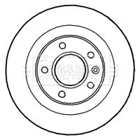 Borg and Beck Borg and Beck BBD4799 2x Rear Solid Brake Discs For Chevrolet Opel Vauxhall Ampera Astra Astra J Casca 