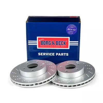 2x Front Rear Perforated/vented Brake Discs For Mercedes C-class E-class Sls Amg
