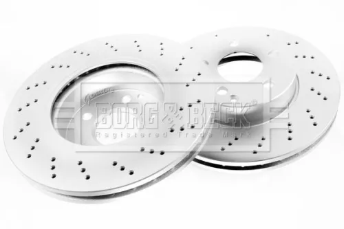 Borg and Beck Borg and Beck BBD4800 2x Front Rear Perforated/vented Brake Discs For Mercedes C-class E-class Sls Amg 