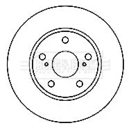 Borg and Beck Borg and Beck BBD4807 2x Front Vented Brake Discs For Toyota Auris Corolla 275mm 