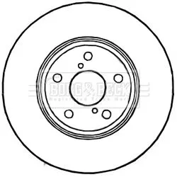 Borg and Beck Borg and Beck BBD4809 2x Front Vented Brake Discs For Lexus Ls 315mm 