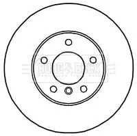 Borg and Beck Borg and Beck BBD4810 2x Rear Vented Brake Discs For Bmw 1 Series 300mm 