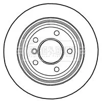 Borg and Beck Borg and Beck BBD4811 2x Rear Vented Brake Discs For Bmw 1 Series 300mm 