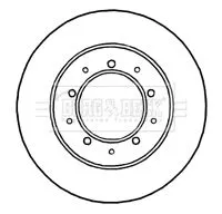 Borg and Beck Borg and Beck BBD4812 2x Rear Solid Brake Discs For Land Rover Defender Range Rover 298mm 