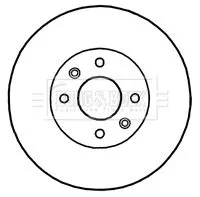 Borg and Beck Borg and Beck BBD4818 2x Front Solid Brake Discs For Dacia Renault Smart Fortwo Kangoo Logan Logan Mcv 