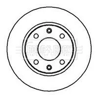 Borg and Beck Borg and Beck BBD4838 2x Front Rear Solid Brake Discs For Citroën Dallas Peugeot 106 106 Van 205 206 3 